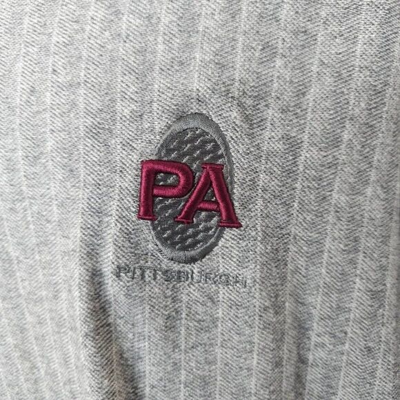 Vintage Pittsburgh T Shirt Mens Size XL 90s Pennsylvania Herringbone Made In USA - Picture 2 of 6